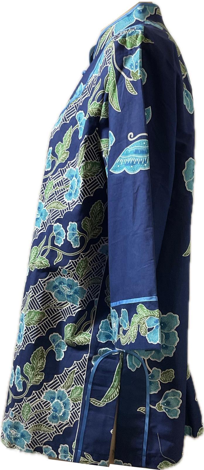Ladies Batik Top LBT-XXXL-BLUE-J111111001