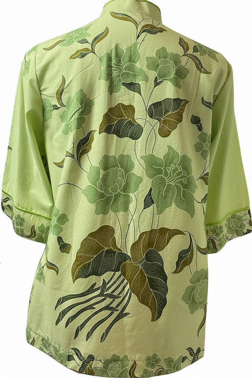 Ladies Batik Top LBT-XXXL-GREEN-J111111002
