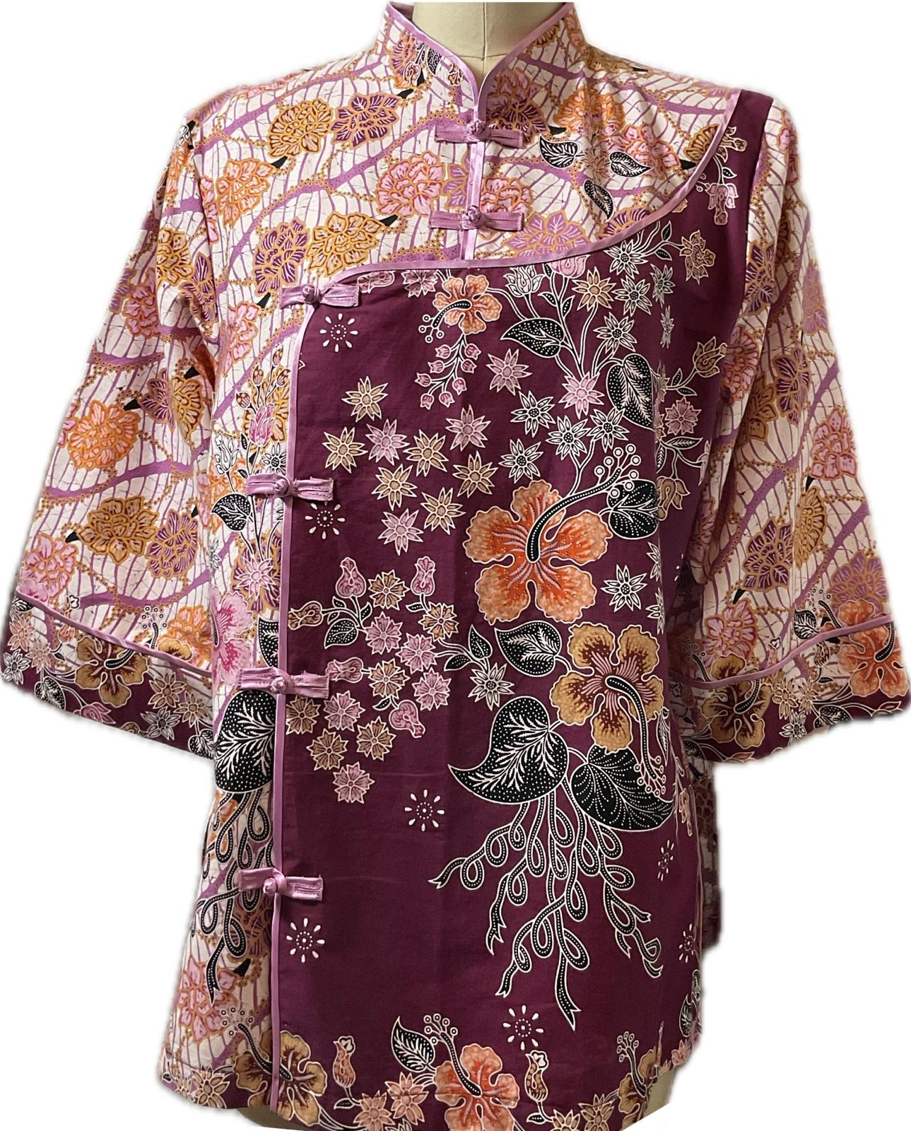 Ladies Batik Top LBT-XXXL-PUPPLE-J111111003