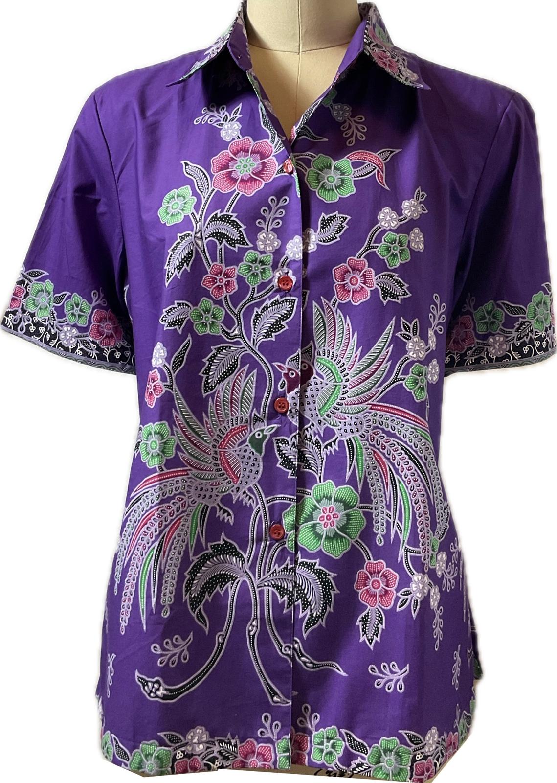 Ladies Batik Top LBT-XXL-PURPLE-K11111004
