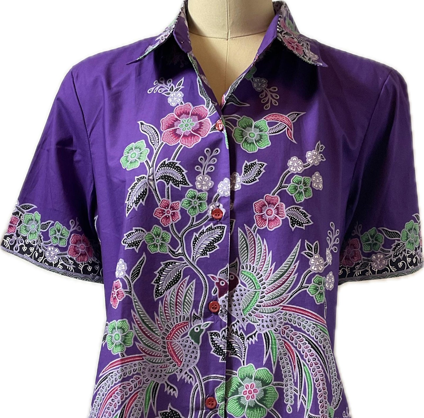 Ladies Batik Top LBT-XXL-PURPLE-K11111004