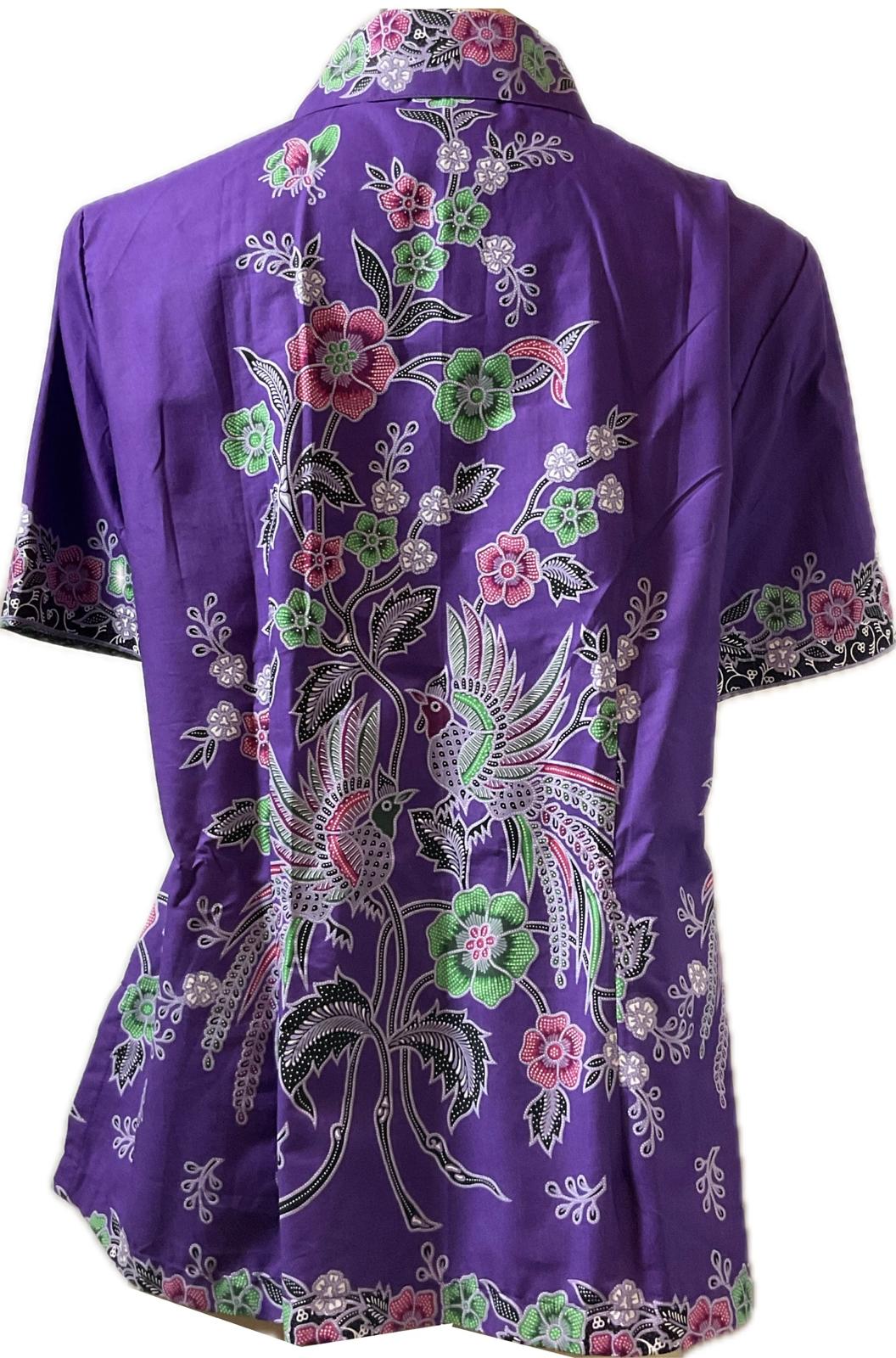 Ladies Batik Top LBT-XXL-PURPLE-K11111004