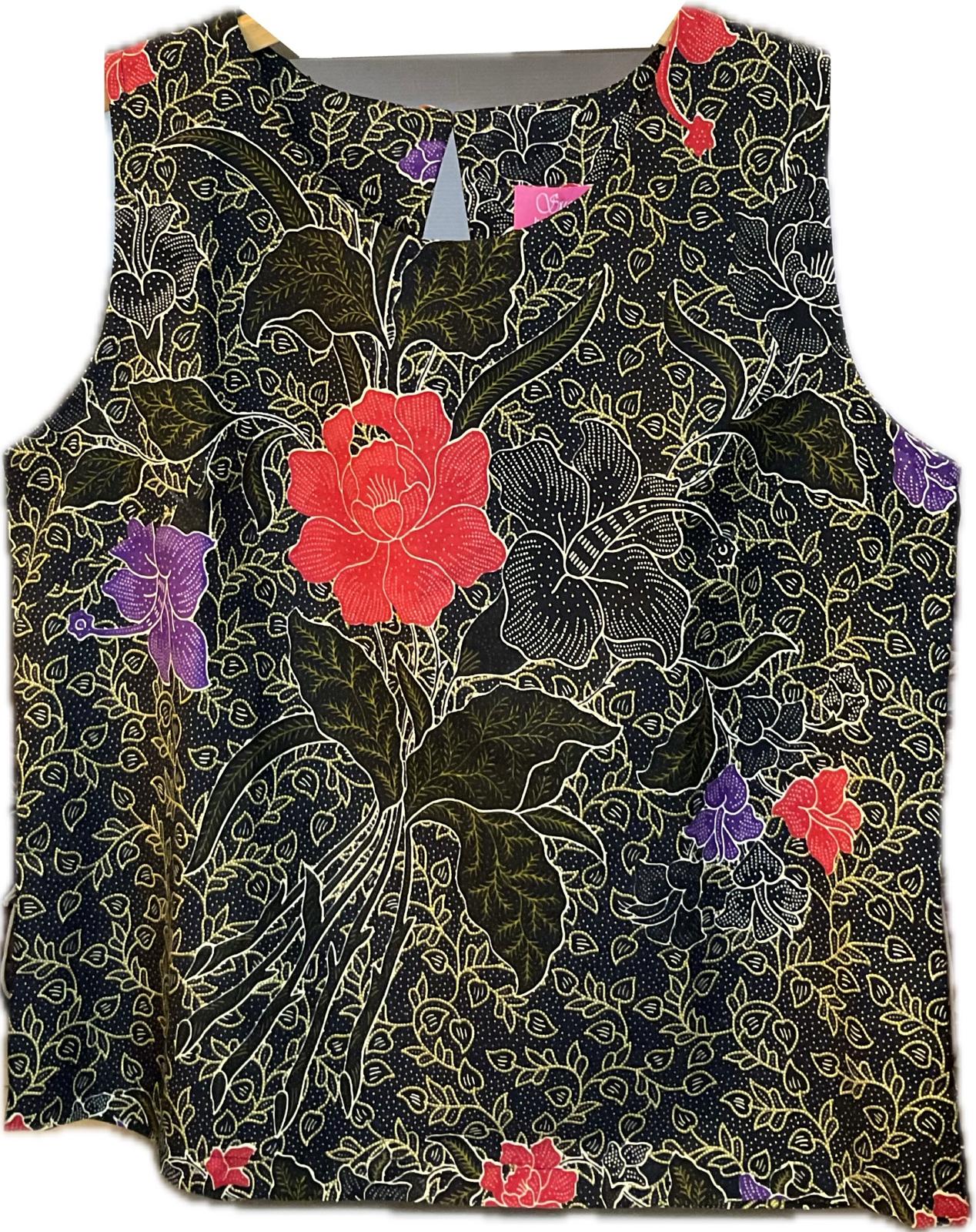 Ladies Batik Top LBT-XL-BLACK-L1111001