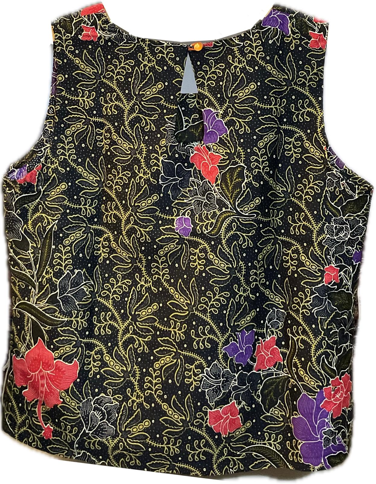 Ladies Batik Top LBT-XL-BLACK-L1111001