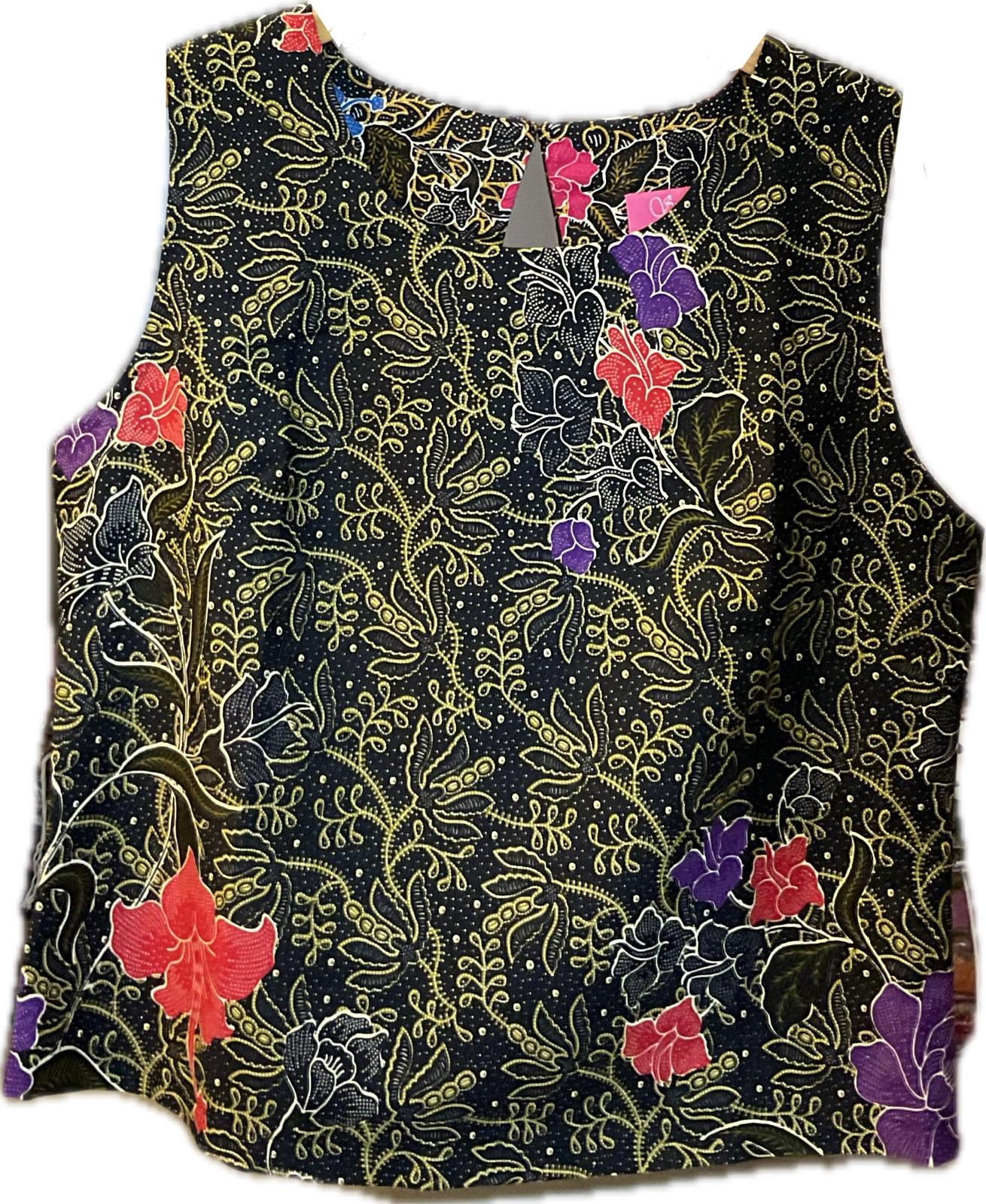 Ladies Batik Top LBT-L-BLACK-L111001