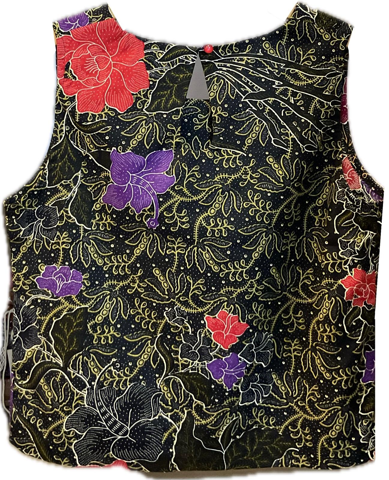 Ladies Batik Top LBT-L-BLACK-L111001