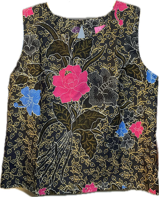Ladies Batik Top LBT-XL-BLACK-L1111005