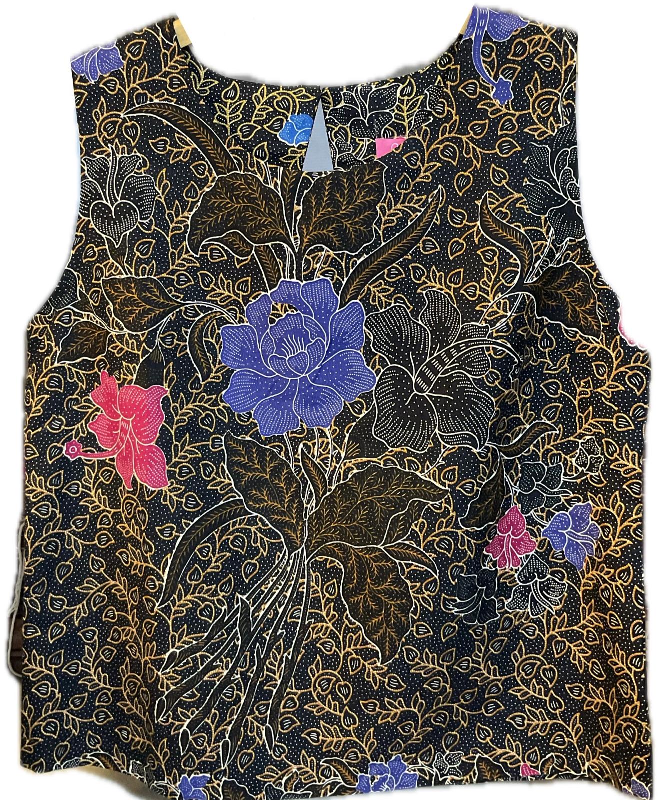 Ladies Batik Top LBT-XL-BLACK-L1111004