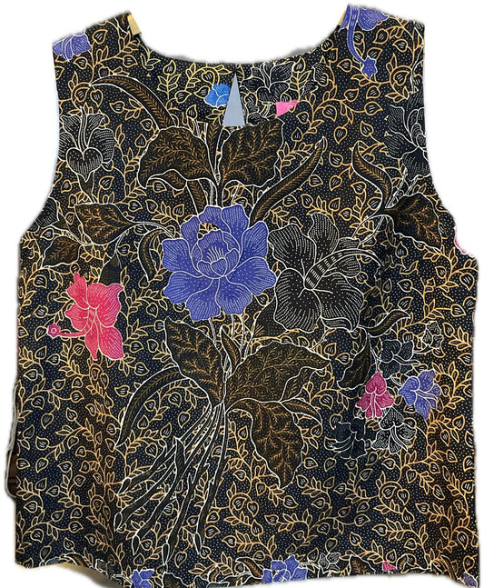 Ladies Batik Top LBT-XL-BLACK-L1111004
