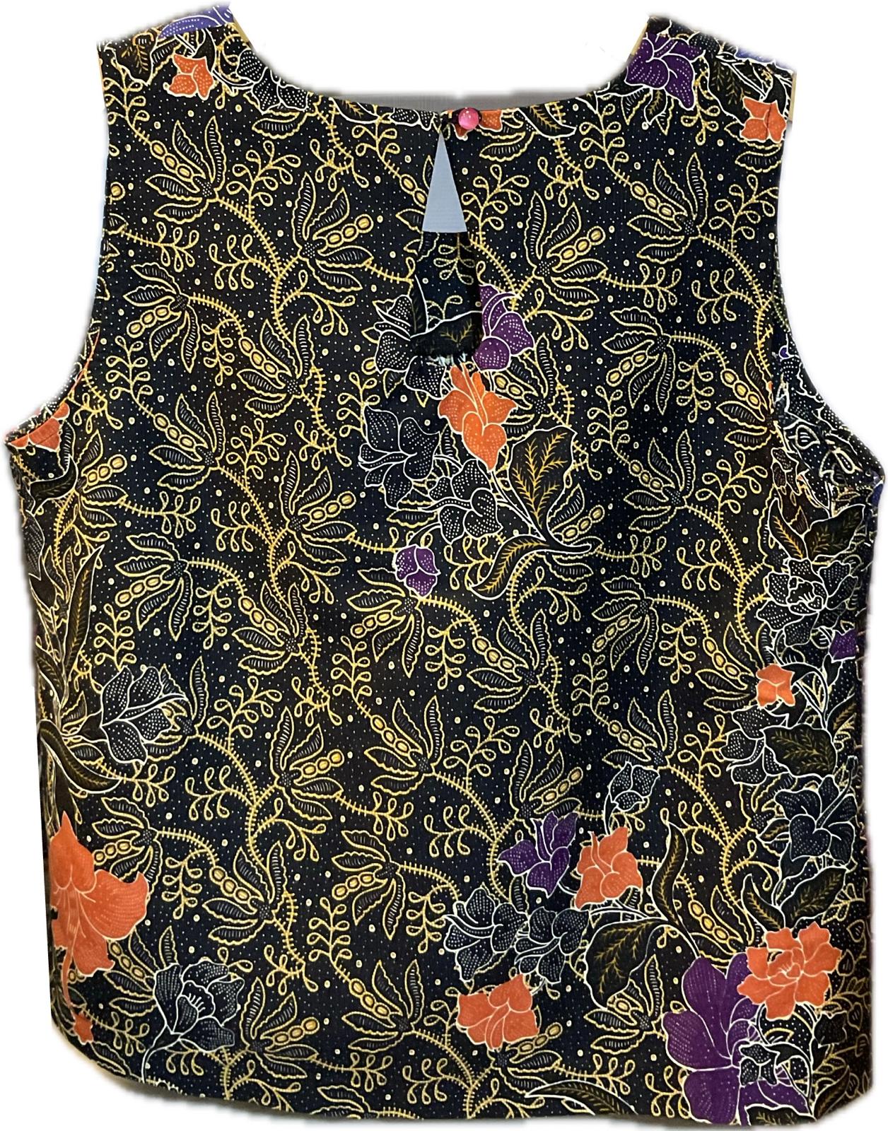Ladies Batik Top LBT-XL-BLACK-L1111004