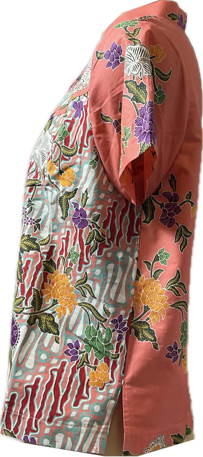 Ladies Batik Top LBT-M-PEACH-N11001