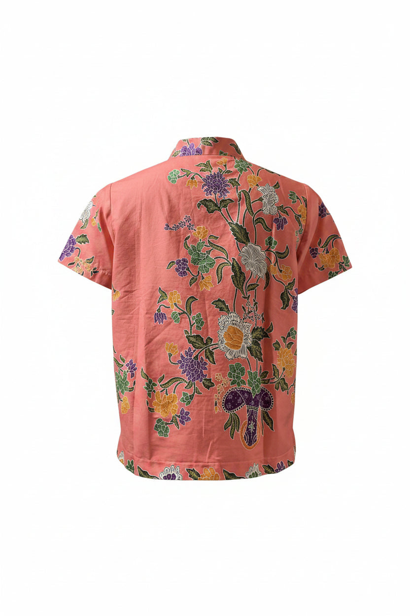 Ladies Batik Top LBT-M-PEACH-N11001