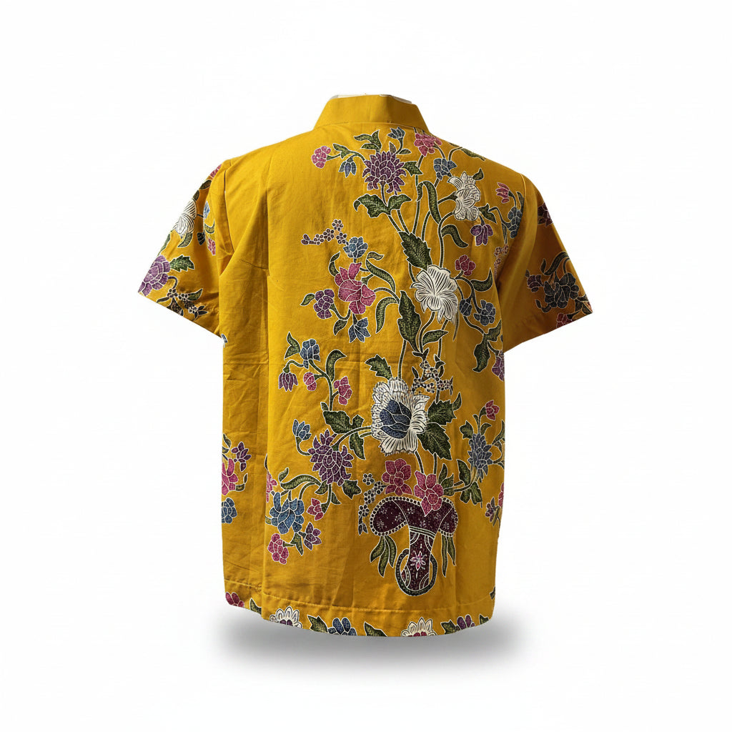 Ladies Batik Top LBT-M-YELLOW-N11003