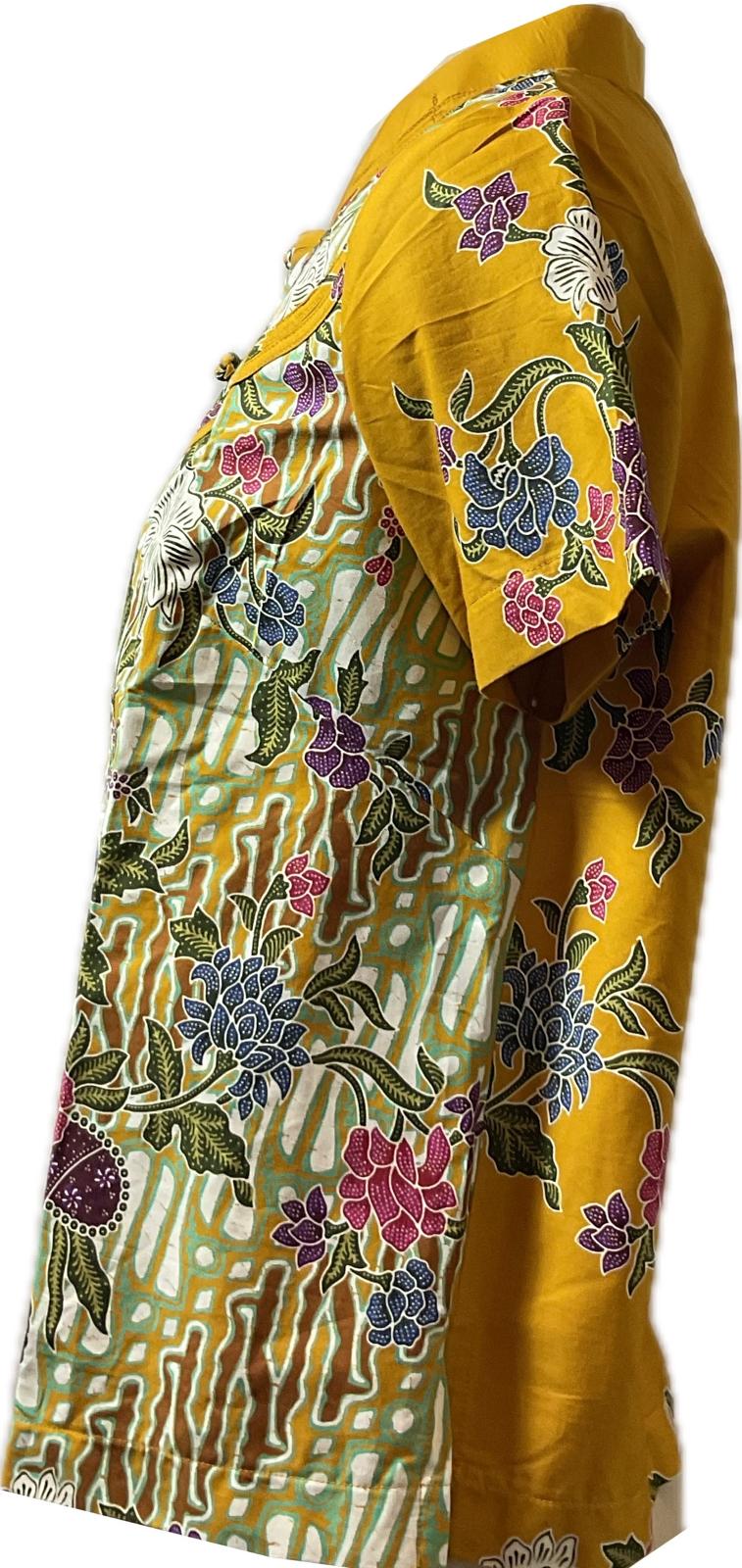 Ladies Batik Top LBT-M-YELLOW-N11003