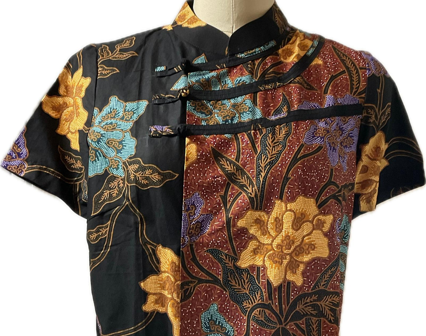 Ladies Batik Top LBT-M-BLACK-N11004