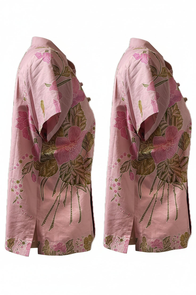 Ladies Batik Top LBT-M-PINK-N11006