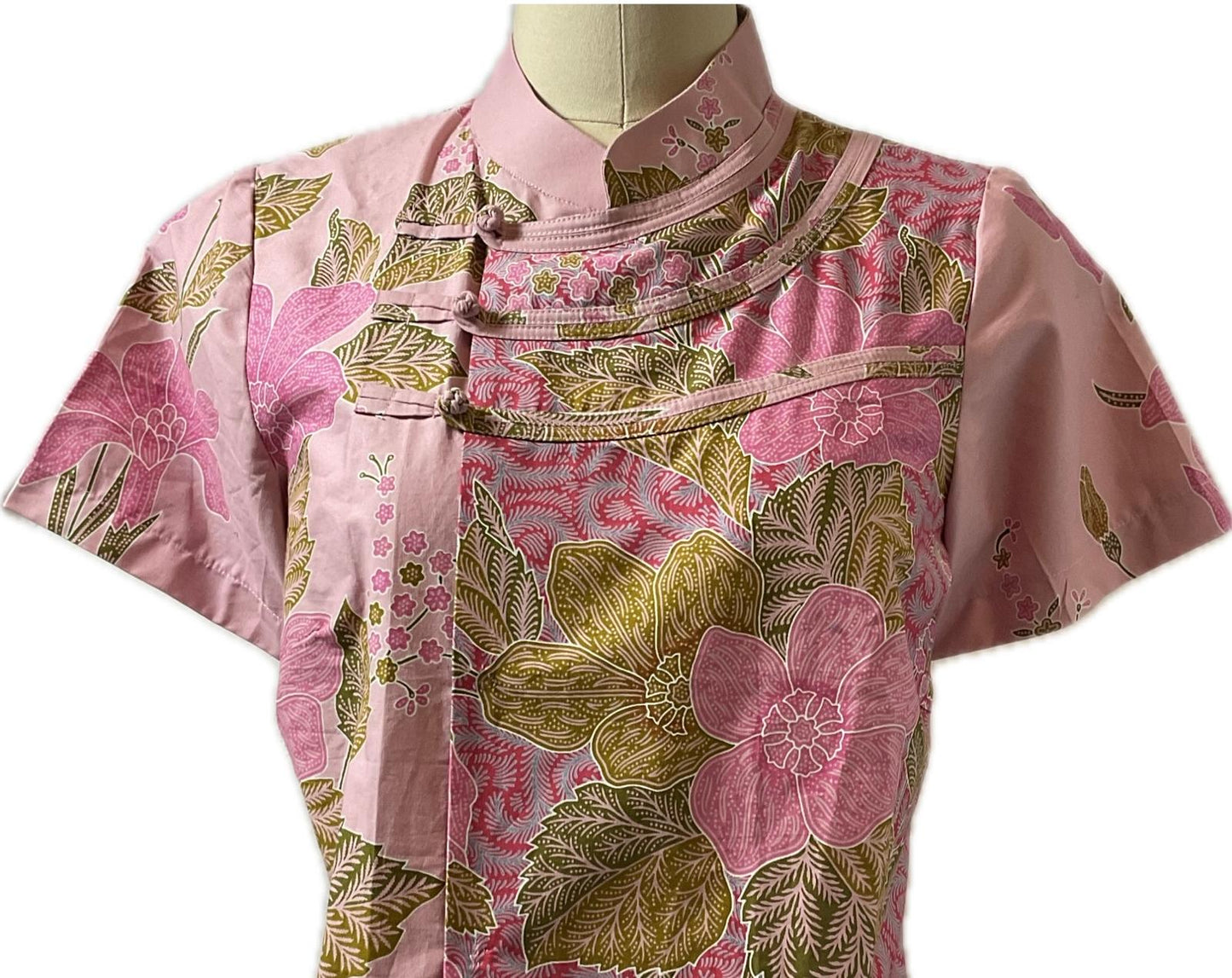Ladies Batik Top LBT-M-PINK-N11006