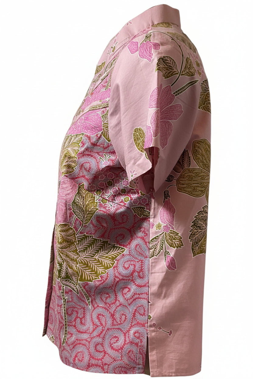 Ladies Batik Top LBT-M-PINK-N11006