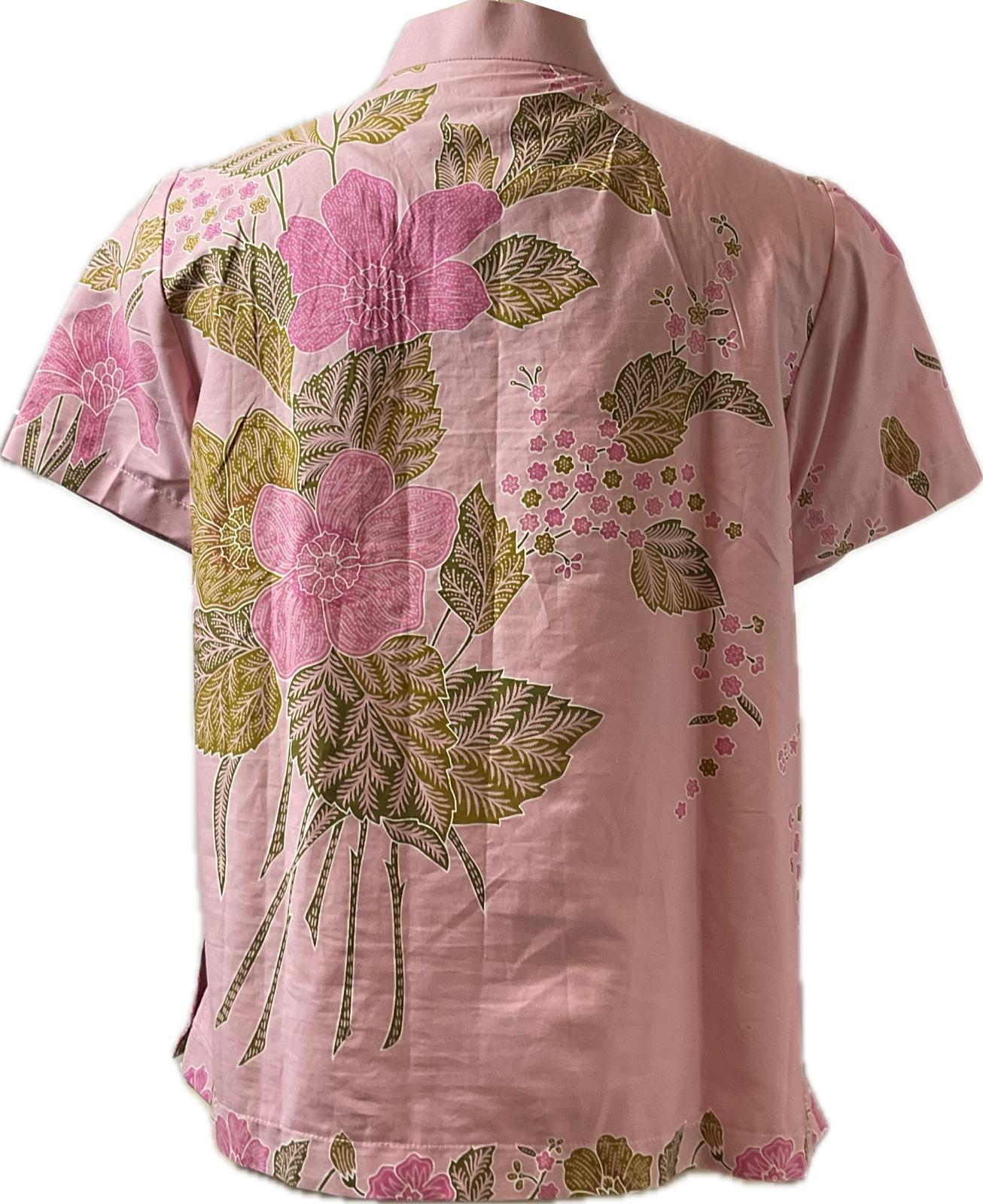 Ladies Batik Top LBT-M-PINK-N11006