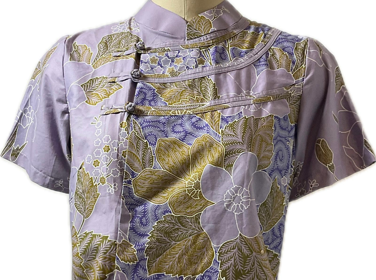 Ladies Batik Top LBT-M-PURPLE-N11007