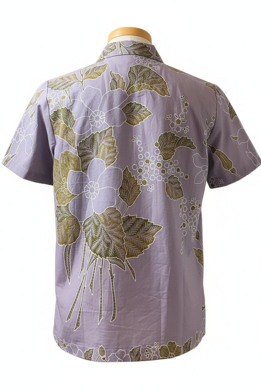 Ladies Batik Top LBT-M-PURPLE-N11007