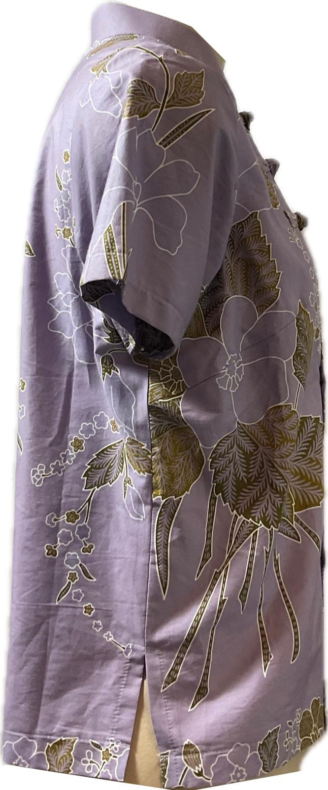 Ladies Batik Top LBT-M-PURPLE-N11007