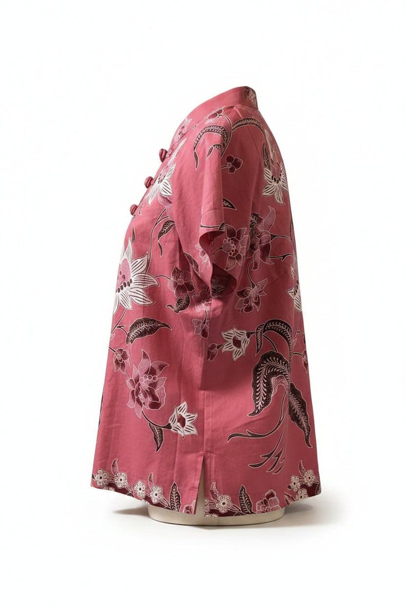Ladies Batik Top LBT-L-PINK-N111003