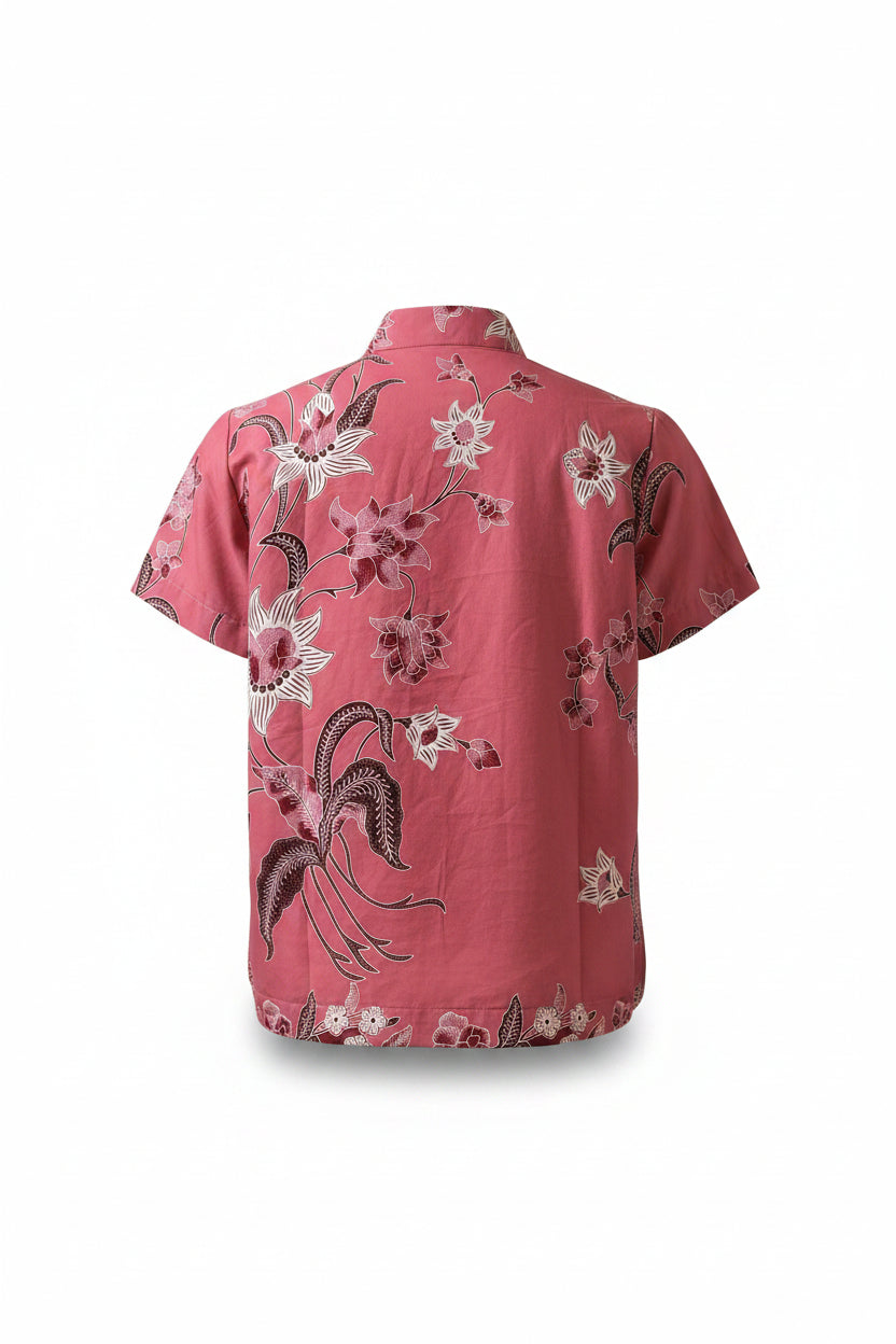 Ladies Batik Top LBT-L-PINK-N111003