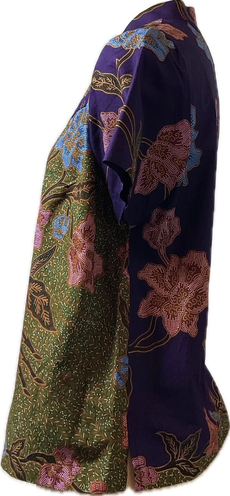 Ladies Batik Top LBT-L-PURPLE-N111004