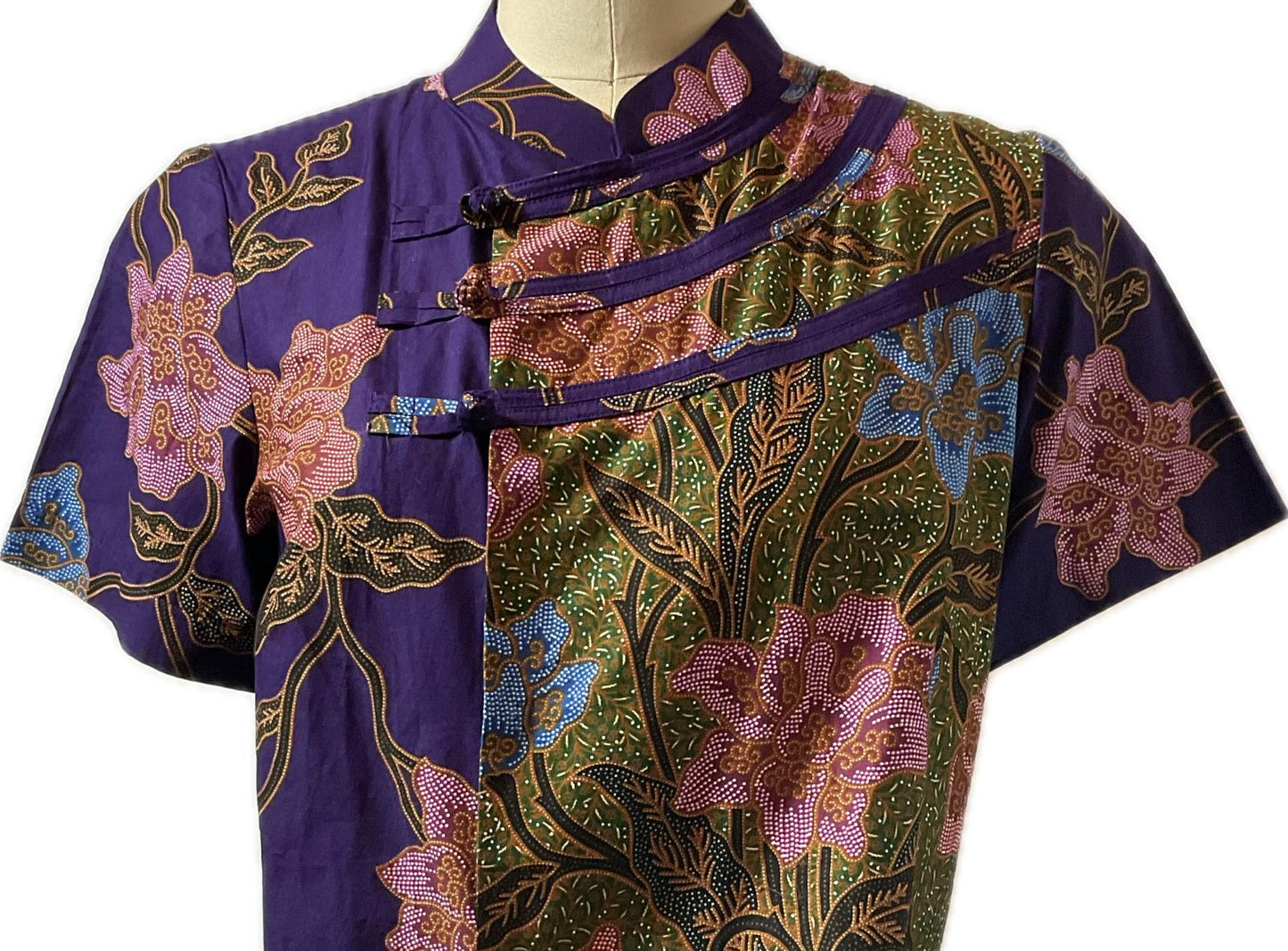 Ladies Batik Top LBT-L-PURPLE-N111004