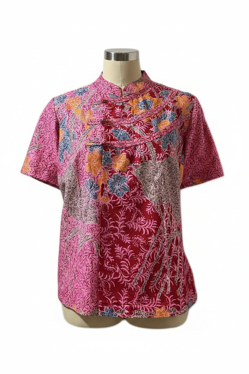 Ladies Batik Top LBT-XL-PINK-N1111001