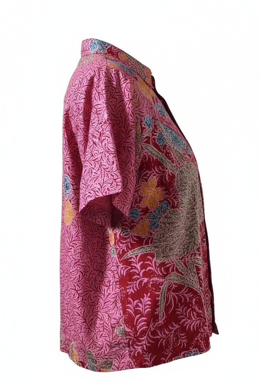 Ladies Batik Top LBT-XL-PINK-N1111001