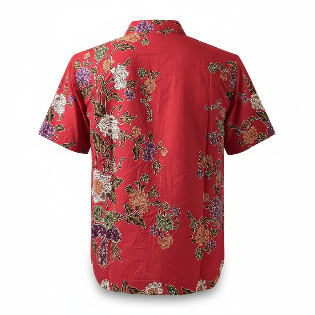 Ladies Batik Top LBT-XL-RED-N1111002