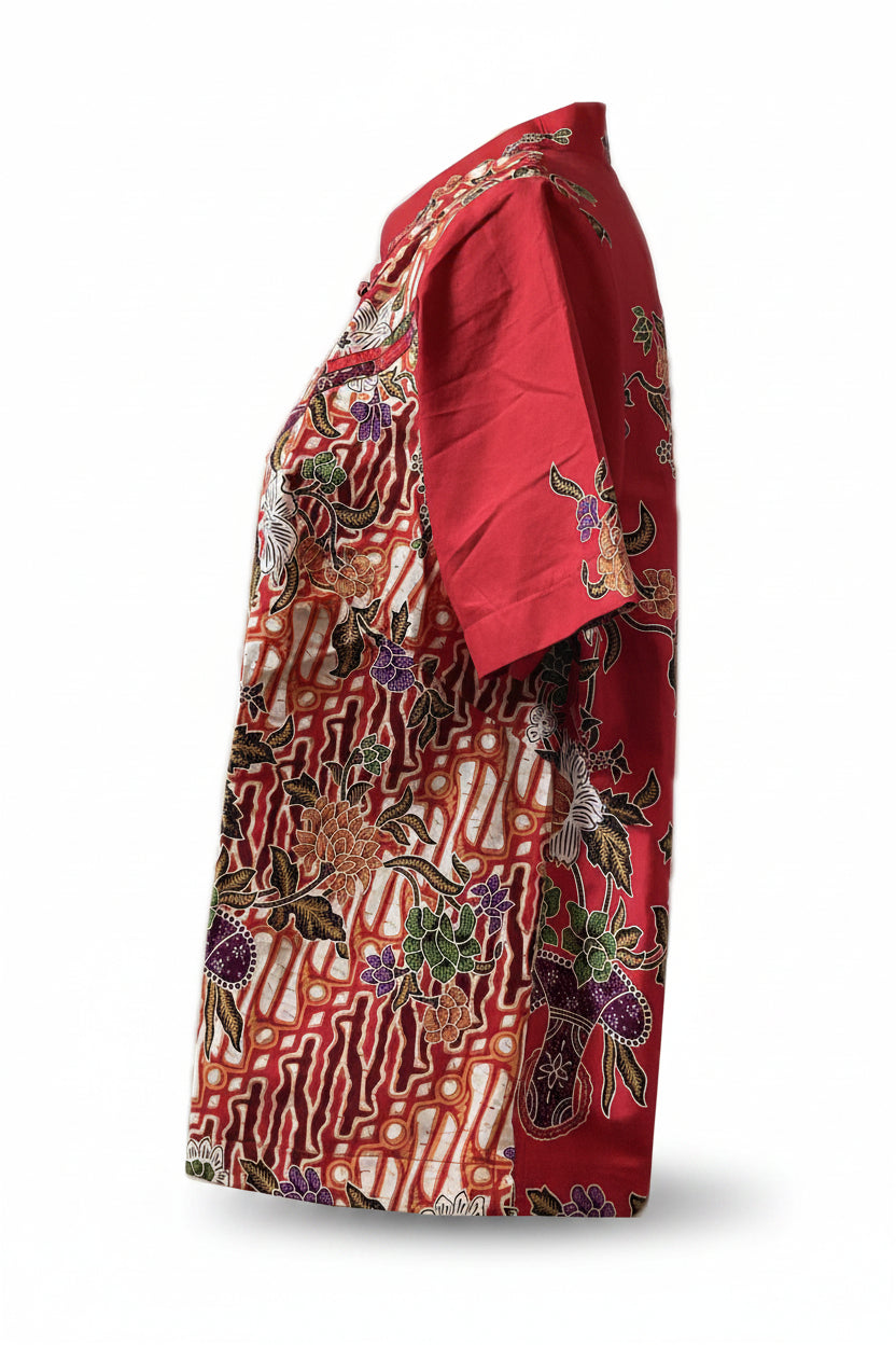 Ladies Batik Top LBT-XL-RED-N1111002