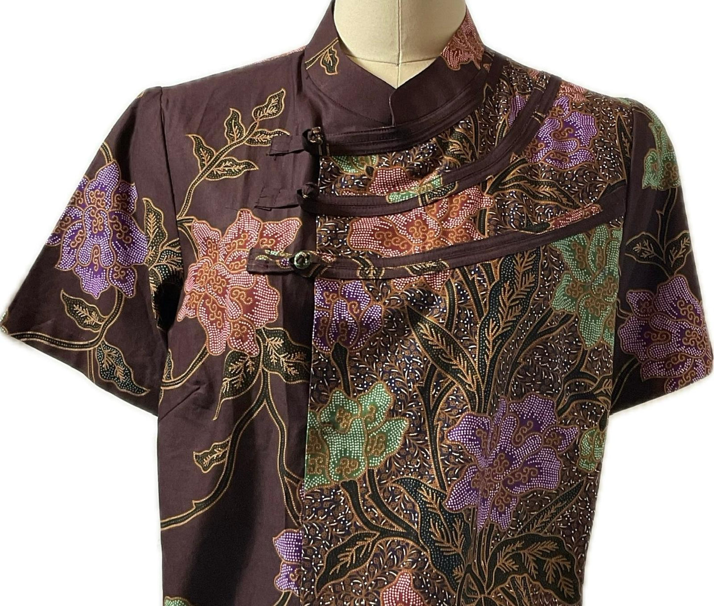 Ladies Batik Top LBT-XL-BROWN-N1111004
