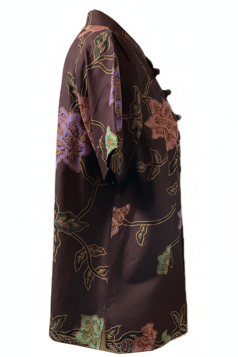 Ladies Batik Top LBT-XL-BROWN-N1111004
