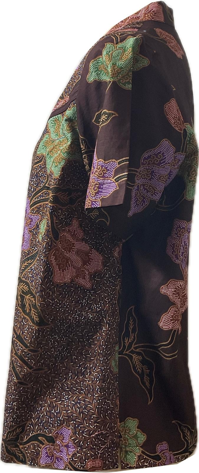 Ladies Batik Top LBT-XL-BROWN-N1111004