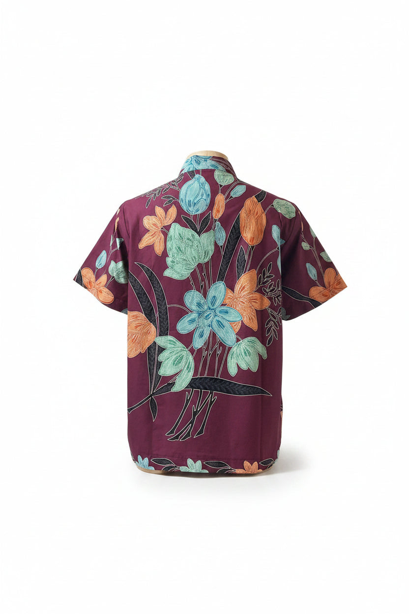 Ladies Batik Top LBT-XXL-MAROON-N11111002