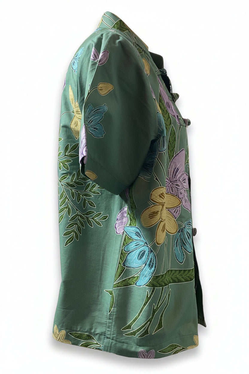 Ladies Batik Top LBT-XXL-GREEN-N11111003