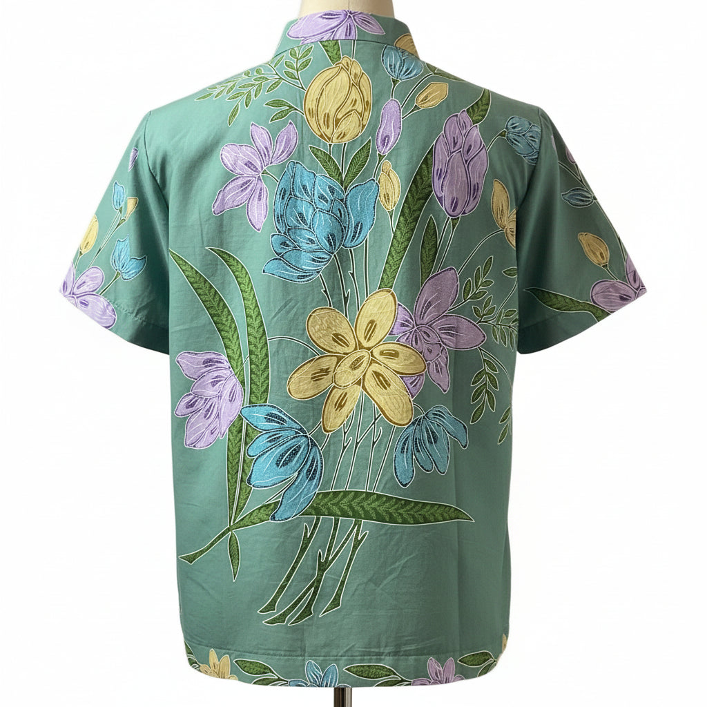 Ladies Batik Top LBT-XXL-GREEN-N11111003