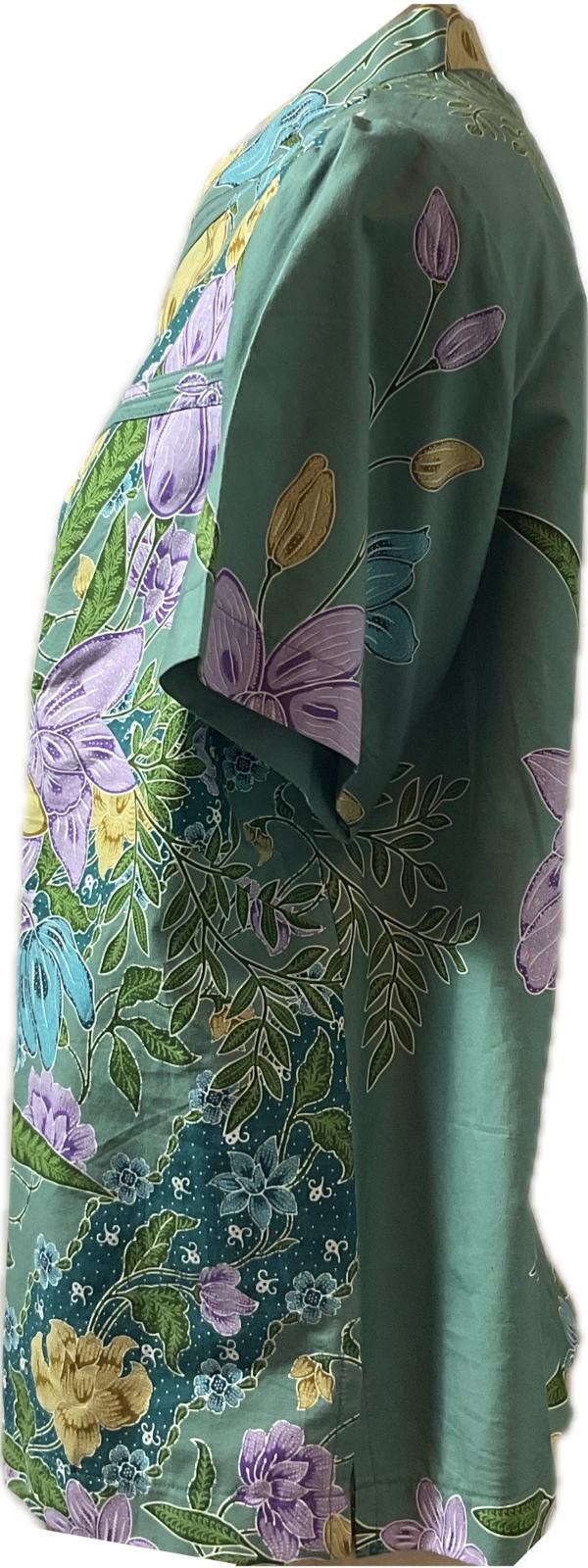 Ladies Batik Top LBT-XXL-GREEN-N11111003