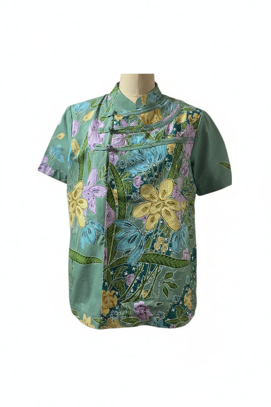 Ladies Batik Top LBT-XXL-GREEN-N11111003