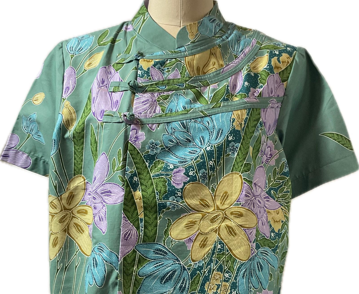 Ladies Batik Top LBT-XXL-GREEN-N11111003