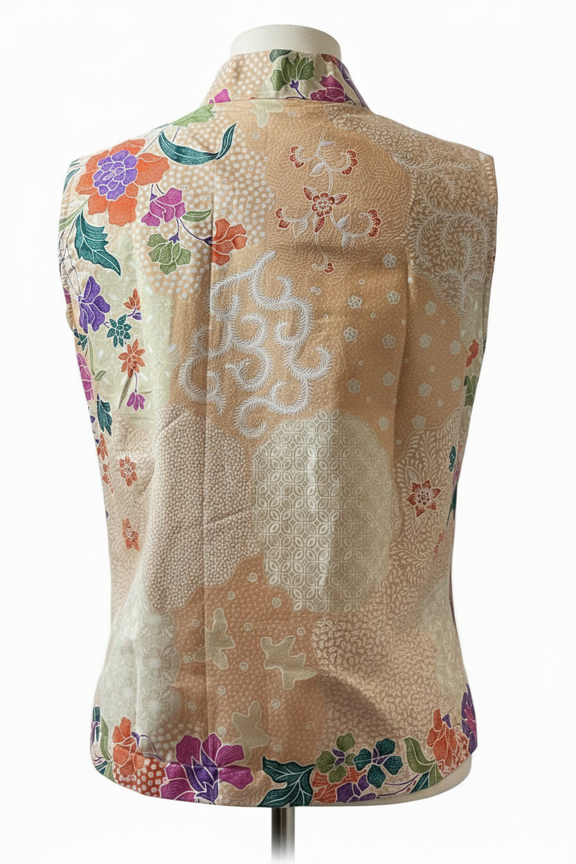 Ladies Batik Top LBT-M-ORANGE-O11005
