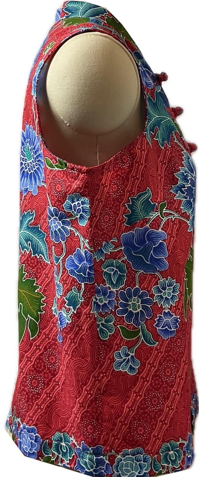 Ladies Batik Top LBT-L-RED-O111002