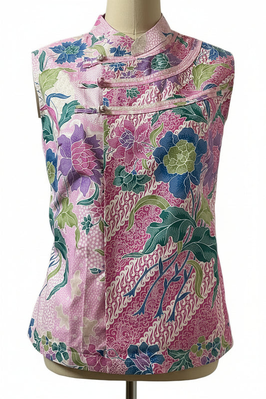 Ladies Batik Top LBT-XL-PINK-O1111001