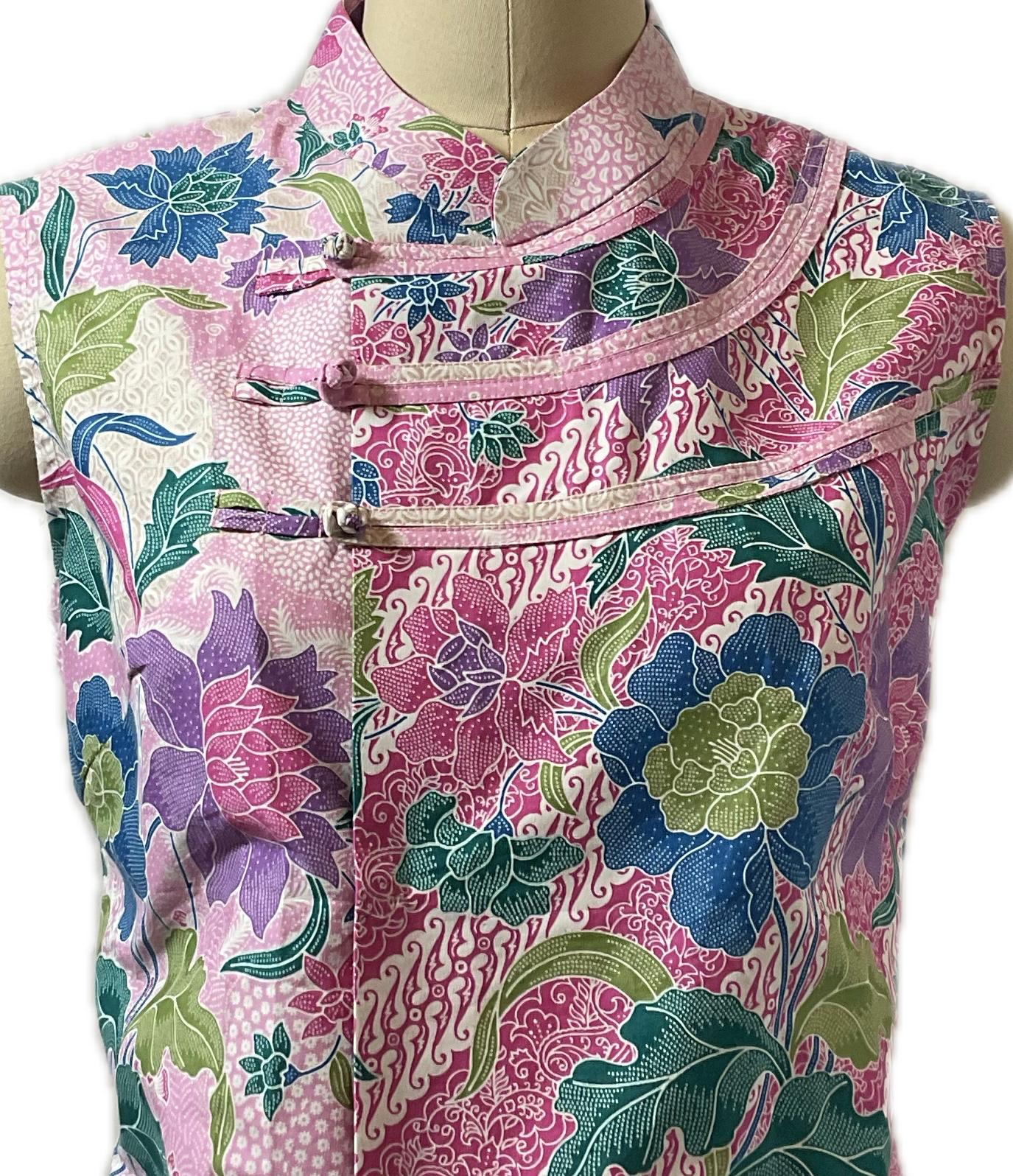 Ladies Batik Top LBT-XL-PINK-O1111001