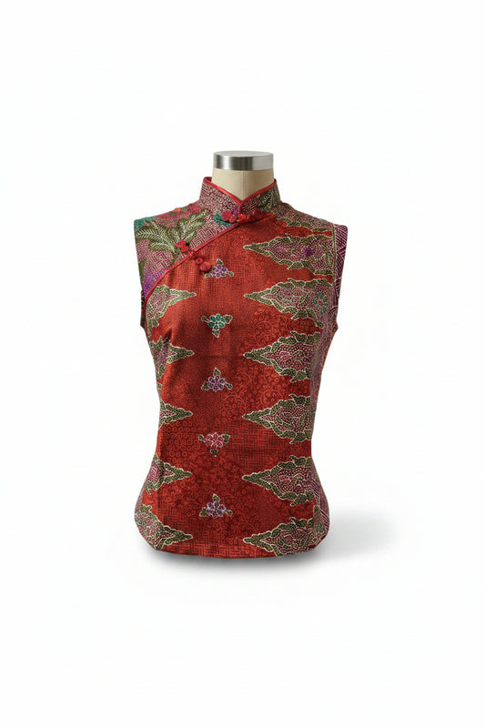 Ladies Batik Top LBT-L-PURPLE-P111001