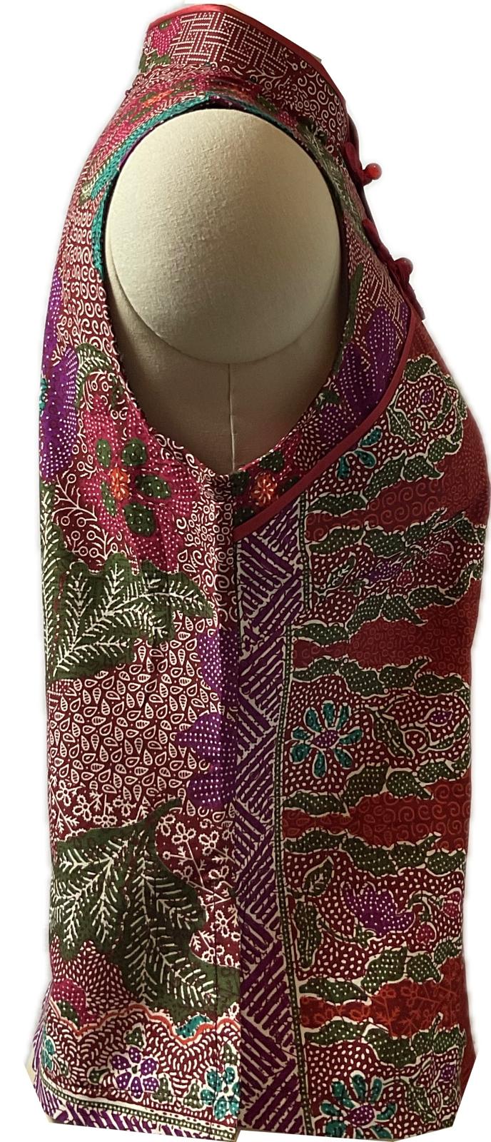 Ladies Batik Top LBT-M-ORANGE-P11003