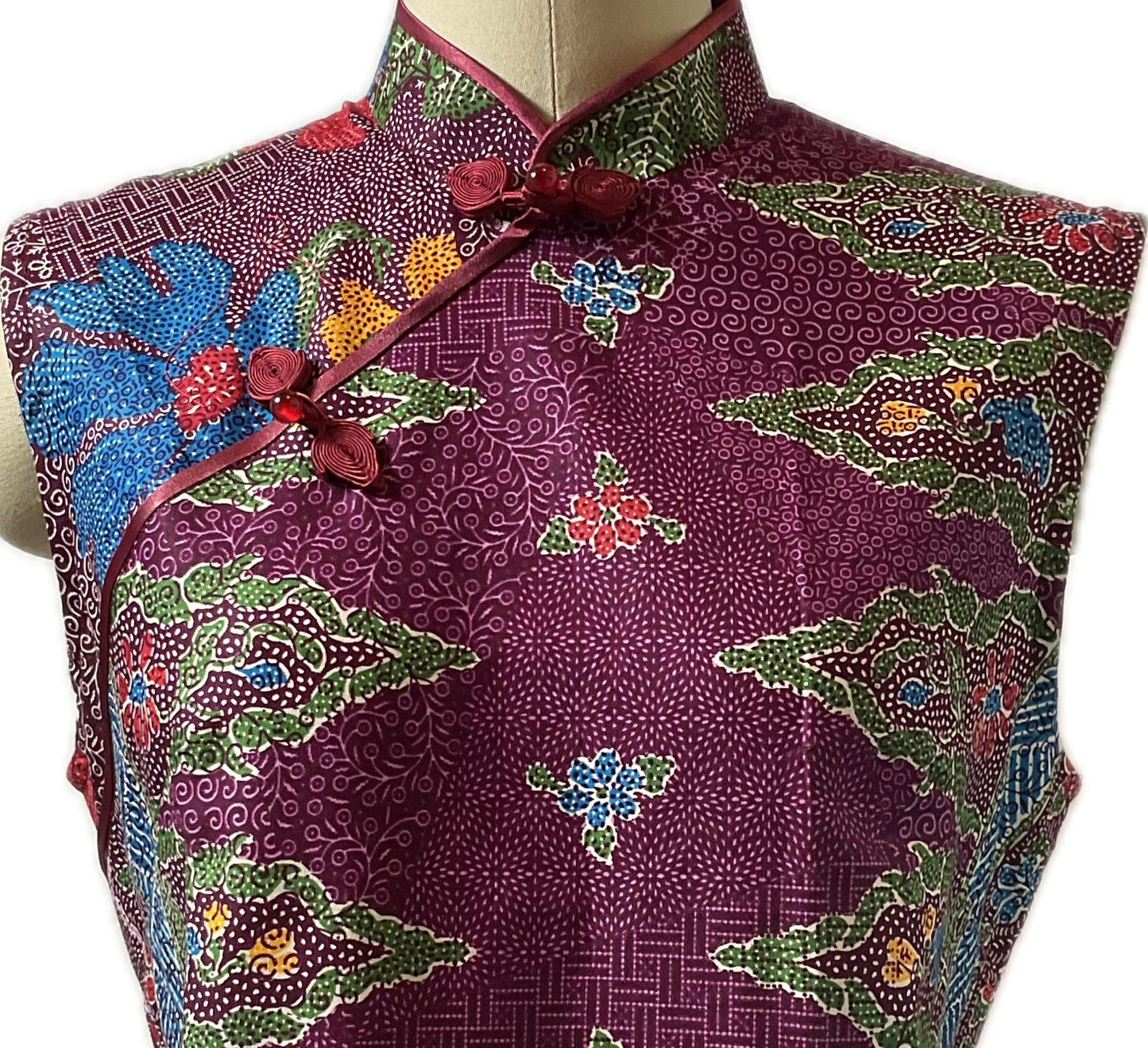 Ladies Batik Top LBT-XL-PURPLE-P1111002